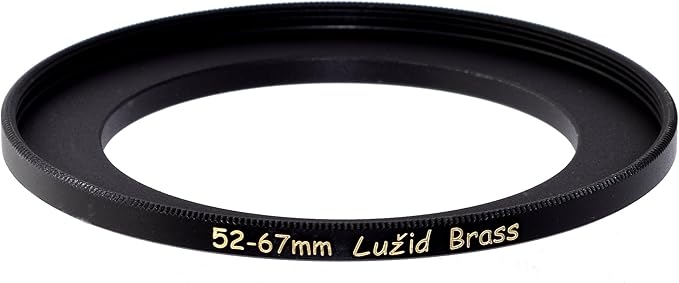 52mm to 67mm Brass Step Up Ring Filter Adapter Luzid (5267)