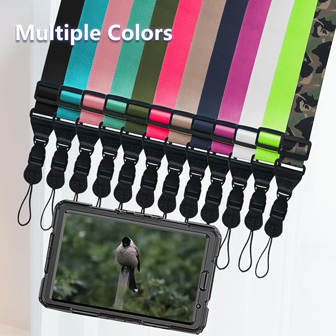 Adjustable Shoulder Strap:Comfortable iPad Strap Nylon Neck Lanyard for iPad/Samsung Tablet Case,Camera Binocular Crossbody Laptop Luggage Bag(Camouflage color)