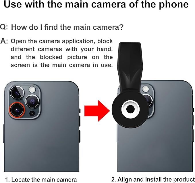 105mm Macro Lens for iPhone Android Smartphone, Compatible with SmallRig NEEWER Phone Cage, with 17mm Thread Universal Phone Lens Clip and Black Portable Bag