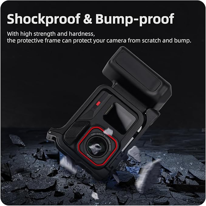 Camera Shooting Handle Grip for Insta360 Ace Pro 2/Ace Pro Street Photography Handle Kit with Shutter Button, Quick Release Mount, Cold Shoe for Insta 360 Ace Pro 2/Ace Pro Accessories