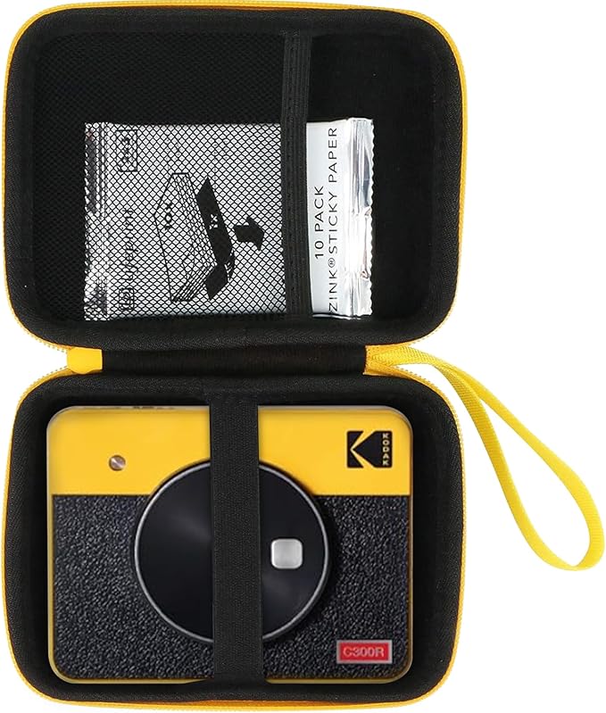 Aenllosi Hard Carrying Case Compatible with Kodak Mini Shot 3 Retro & Square Photo Printer, Holder for Film Cartridges (Case Only, Black)
