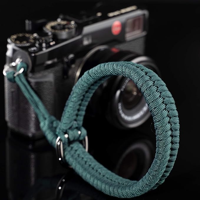Qiang Ni Camera Wrist Strap - Paracord Quick Release Camera Hand Strap Wrist Lanyard for DSLR or Mirrorless Camera - Turquoise