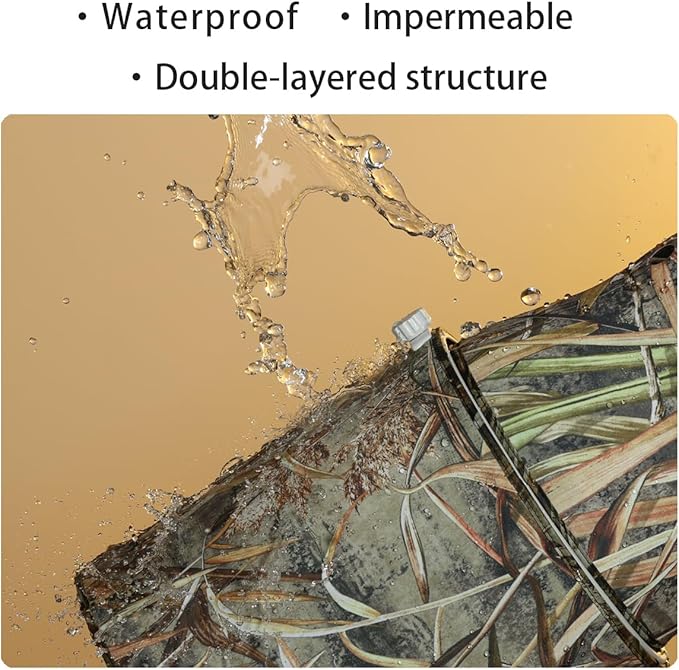 CHASING BIRDS Lens Camouflage Waterproof Coat for Canon RF 600mm F4 L is USM Rainproof Lens Protective Cover Version IV (Brown Grid, with Extender RF 2X)