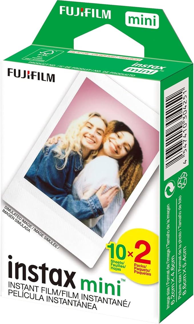 Fujifilm Instax Mini Instant Film (3 Twin Packs, 60 Total Pictures) for Instax Cameras
