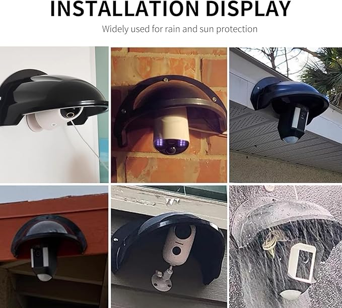 Universal Security Camera Cover Shield for LED Lights/Nest/Ring/Arlo/Dome/All Outdoor Security Camera, Cameras rain Cover Dome/Bulletlfo