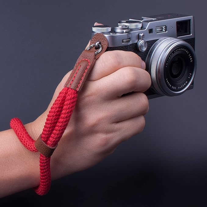 Camera Wrist Strap,Hand Strap lanyard for DSLR SLR Mirrorless Camera Rope Adjustable Safety Strap(Red)