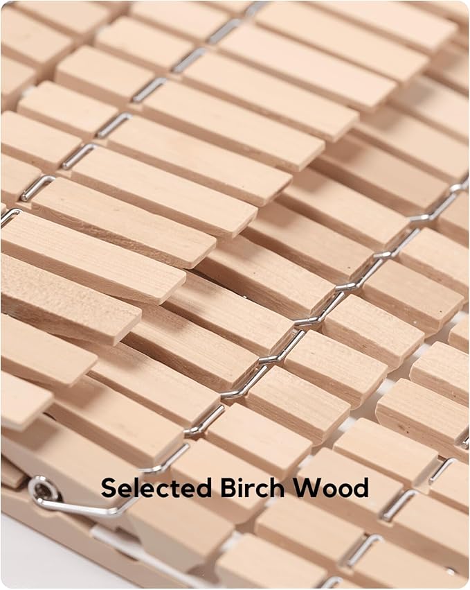 1.9 Inch Wooden Clothespins – 50 Pack Heavy-Duty Clothes Pins for Laundry, Crafts & Photos – Natural Wood Clips for Hanging, Clothesline & DIY Projects