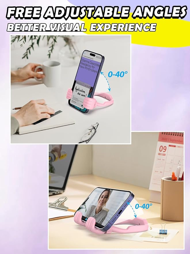 Easter Basket Stuffers for Teens Girls Boys Kids: Cell Phone Stand Thumbs Up Lazy Phone Stand Phone Holder for Desk Cool Gadgets Birthday Easter Gifts for Adults Women Men Toddler Teenagers