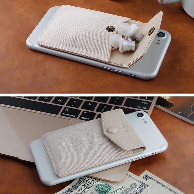 Ultra-Slim Self Adhesive Credit Card Leather Wallet