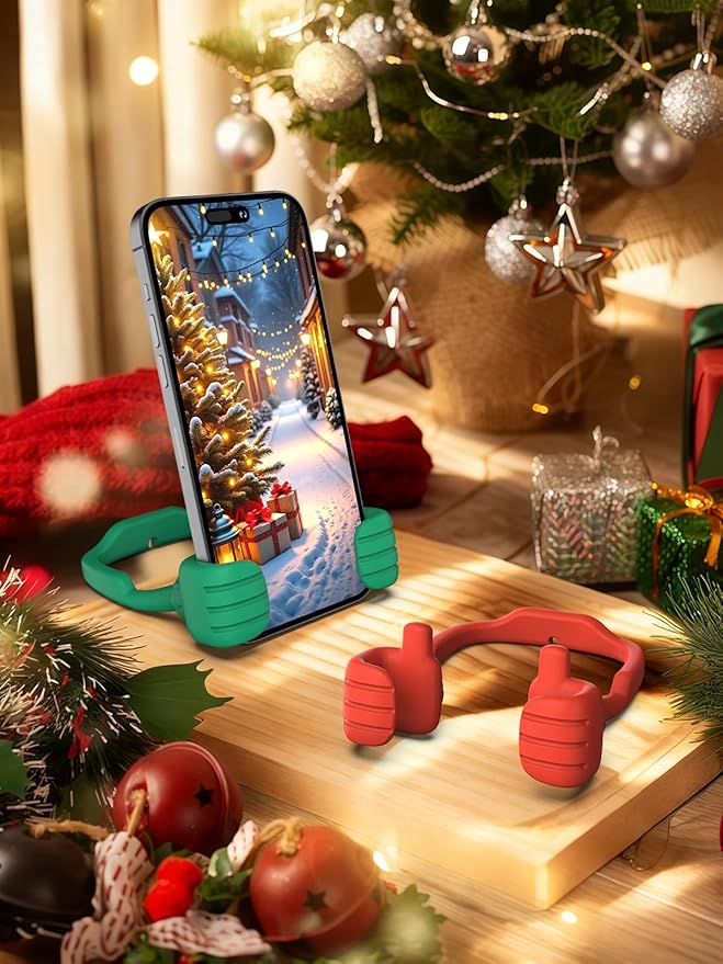 Easter Basket Stuffers for Teens Girls Boys Adults Cell Phone Stand: UPGRADE Adjustable Thumbs Up Lazy Phone Holder for Desk Fun Birthday Gifts Ideas for Kids Teenage Women Men Trendy Cool Gadgets