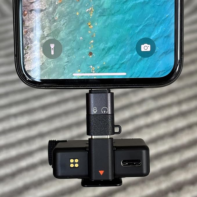 for DJI Mic Mini USB Type C to Lightning Port Adapters Fast Charging Data Sync, for iPhone 14 13 12 11 Smartphone/PC/Mac Connector Accessories Wireless Microphone Receiver (2 Pack)