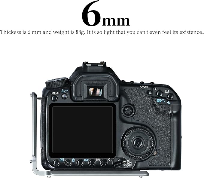Leofoto Titanium Camera L Plate, Vertical Horizontal Switching Tripod Quick Release Plate Arca Swiss Standard Dovetail Compatible with Canon Nikon Sony Tripod Monopod (UL-01T)