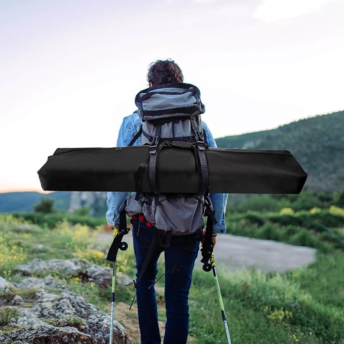 Youeon 2 Pcs 48x10x5 Inch Tripod Carrying Bag, Water Resistant Long Carry Case with Padded Adjustable Strap & Durable Handles, Versatile Stand Bag for Speaker, Mic, Tripod, Light, Tent