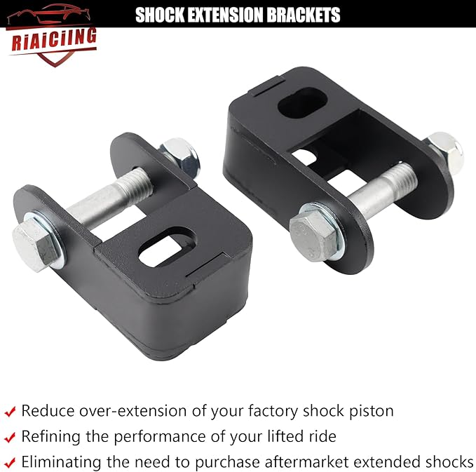 3.5" Front Leveling Kit Compatible with 2005-2024 Ford F250 F350 Super Duty 4WD, 3.5 inch High-Strength Steel Coil Spring Lift Spacers with Shock Mount Extenders & Sound Isolator