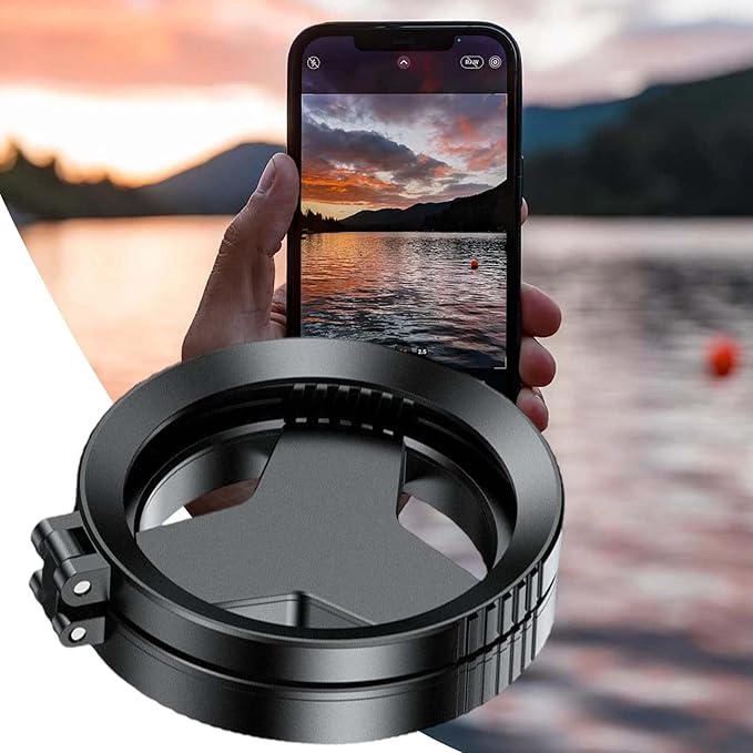 Anti-Glare Magnetic Phone Filter, 52mm Magnetic CPL Polarizing Lens for iPhone & Mobile Phones, Magnet Phone Camera Lens Reduces Reflections Enhances Colors for Water Glass Sky Photography (2 Set)