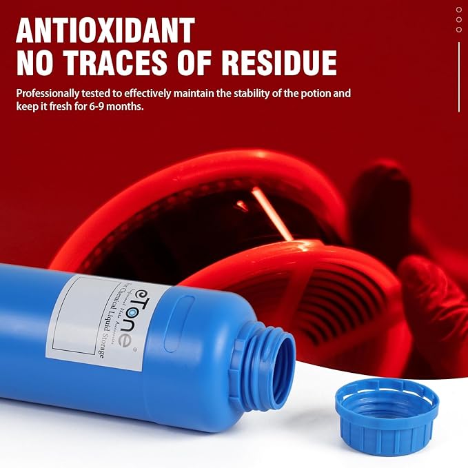 eTone 3X 500ml Darkroom Chemical Storage Bottles with Caps Film Photo Developing Processing Equipment (blue)