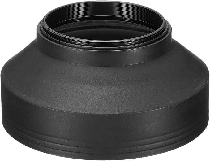 PATIKIL 55mm Camera Lens Hood, Rubber Collapsible Lens Protector Anti-Reflection Blocks Excess Sunlight Enhance Camera Photography for Nikon, for Fujifilm, for Pentax, for Leica