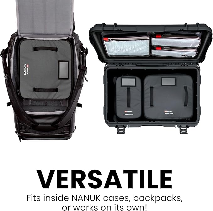 NANUK N-Cubik 17M Camera Bag Insert – Medium Water-Resistant Cube – Shockproof Protective Camera Insert for Backpack – Perfect for Tech Gear & Accessories (11.4” x 13.3” x 6.6”)