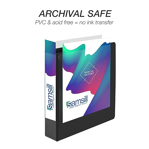 Samsill Durable 2 inch 3 Ring Binder, Made in USA, D Ring Binder, FSC 100% Recycled Chipboard, Basic Assortment,12 Pack