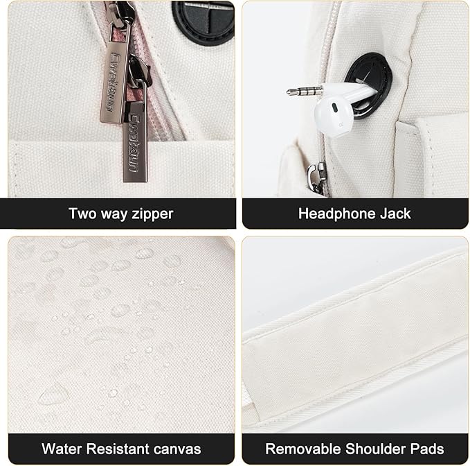 Cwatcun Camera Bag Crossbody Shoulder Messenger Camera Case, Lightweight DSLR/SLR/Mirrorless Photography Bag with Tripod Holder and Rain Cover for Canon, Nikon, Sony, Fuji Cameras, Lens Accessories