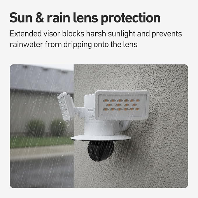 Holicfun Protective Visor Cover Compatible with Eufy Floodlight Camera E340