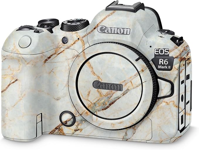 Camera Skin Compatible with Canon EOS R6 Mark II Camera (2022) - Antique Marble - Premium 3M Vinyl Protective Wrap Decal Cover - Easy to Apply | Crafted in The USA by MightySkins