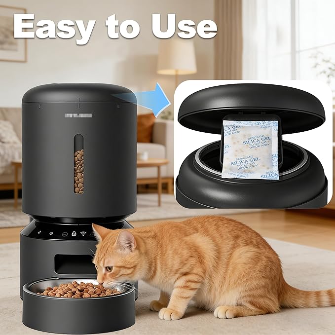 NewKe 16 Pack Color-Indicating Pet Food Desiccant Compatible with PETLIBRO Automatic Cat Feeder, Desiccant Packs Replacement for PETKIT Automatic Cat Feeder(Individually Packaged)