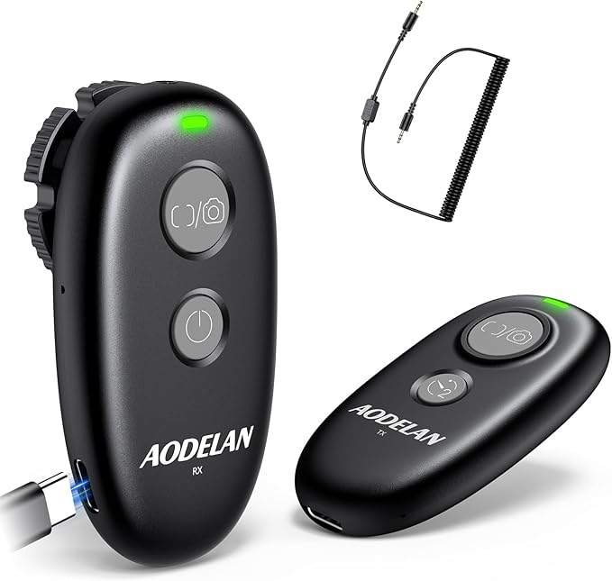 for Panasonic Camera Rechargeable Remote Shutter Release - AODELAN Wireless & Wired Remote Control for Panasonic Lumix S5II, S5IIX, S5, S1H, GH6, GH5, GH5 II,G97, GH7,G9 II,Replaces DMW-RSL1