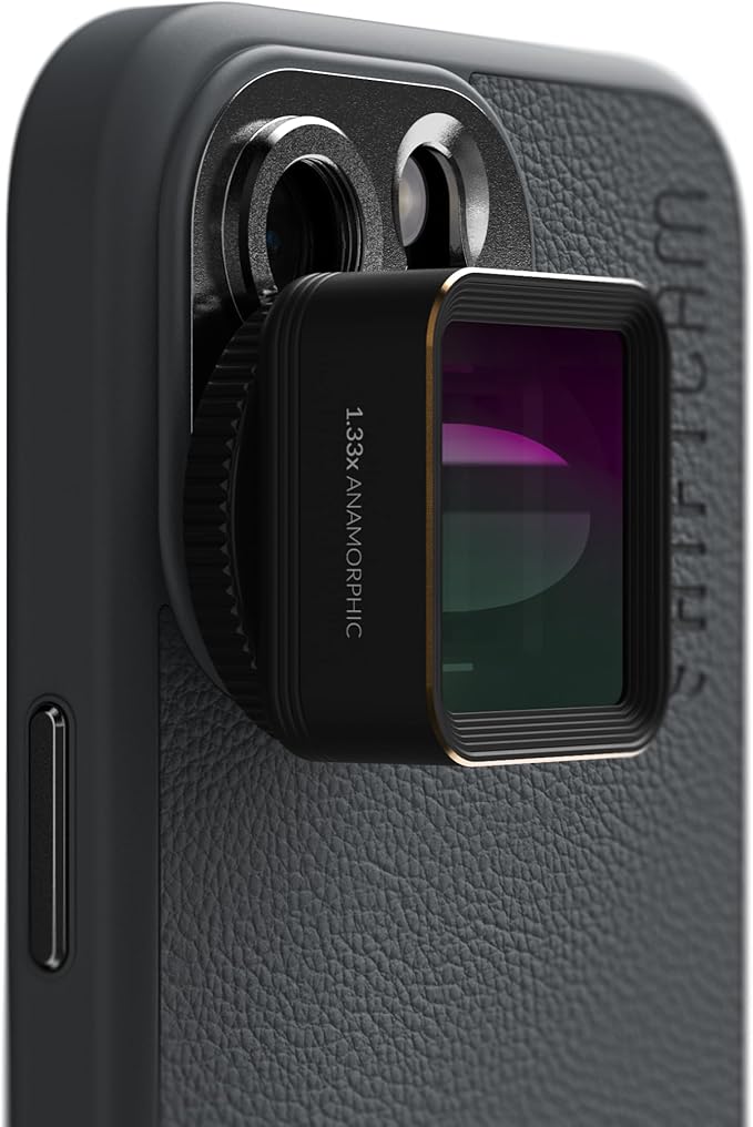 Shiftcam | LensUltra 1.33x Anamorphic Lens - 1.33x Magnification, 113° Angle - Transform Mobile Footage, Captivating Widescreen Ratio, Cinematic Lens Flare, Surreal Perspectives, Premium Design
