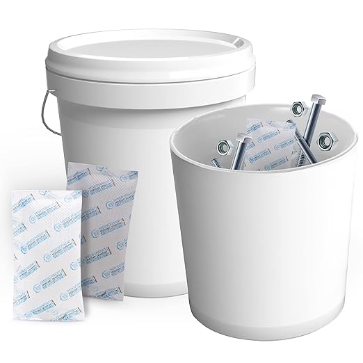 Silica Gel Packets, 20 Gram 5 Packs Dessicant Packets for Storage, Pure and Safe Silica Gel Desiccant Packs, Humidity Packs