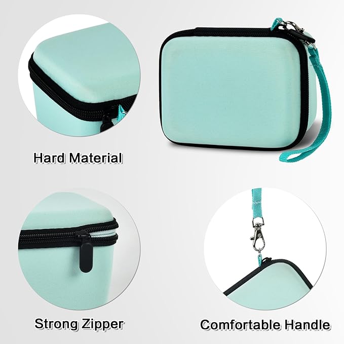 Vlogging Camera Case Compatible with for Duluvulu/for VJIANGER/for JGIPL/for TEBNGIHNM 4K Digital Cameras for Youtube. Vlog Camera Carrying Storage for Lens, Cable and Other Accessories - Green