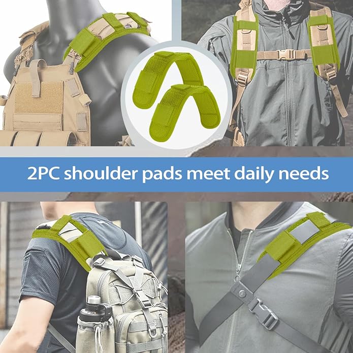 ZINMARK 2Pcs Ultra-Thick Shoulder Pad Cushions for Laptop Bags,Messenger Bags,Briefcases,Luggage, Tool Bags,Travel Bags etc