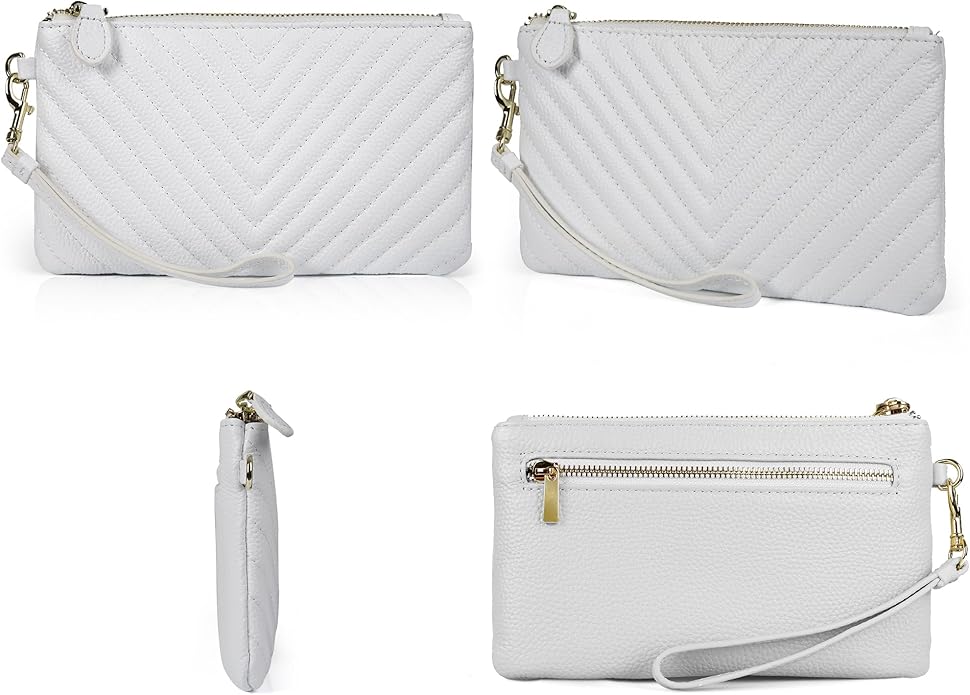 befen Genuine Leather Wristlet Clutch RFID Blocking Bag Cell Phone Wallet Purse Wristlet Wallet Purses and Handbags for Women