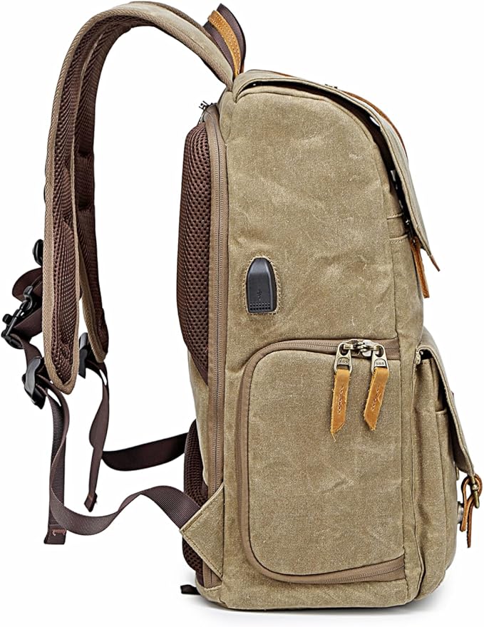 ZESTTREK Camera Backpack Bag Big - Professional DSLR Camera Bag with Waterproof Rain Cover Laptop Compartment Photograhy Backpack Case ﻿