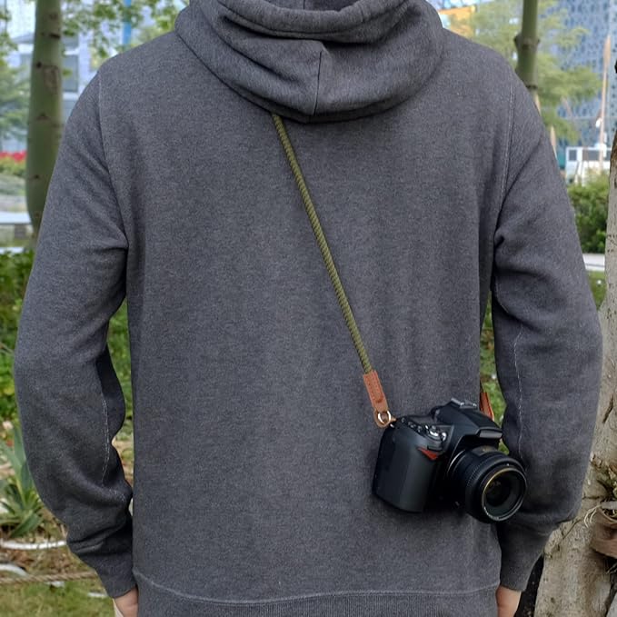 Camera Strap,Soft Rope Camera Neck Strap, Shoulder Strap for DSLR SLR Mirrorless Camera with Round Hole Interface 100cm