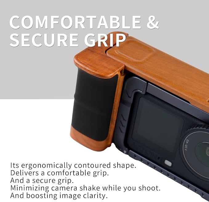 Aluminum Street Grip Kit for DJI OSMO Action 6 Accessories Grip Handle Set (Camera Grip+Ultra-Light Cage) Protective Metal Frame Action 6 Case with Multiple Expansion Interfaces, 1/4" Screw Hole