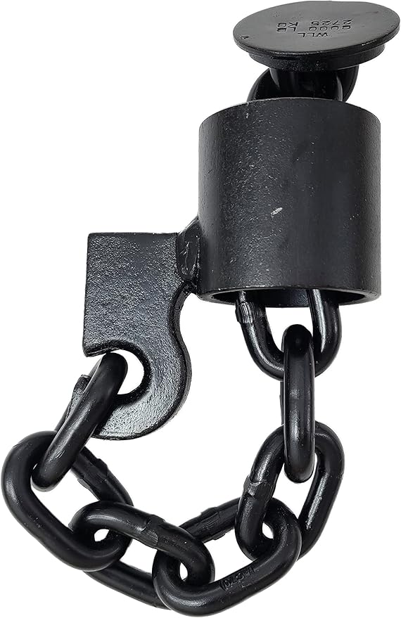 Heavy Duty G70 3/8" Floor Chain Tie Down Weld On, 6600Lbs, for Truck Trailer Flat Bed Deck Auto Lift Wrecker, Prevent Cargo from Snagging On It During The Loading and Unloading Process (1)