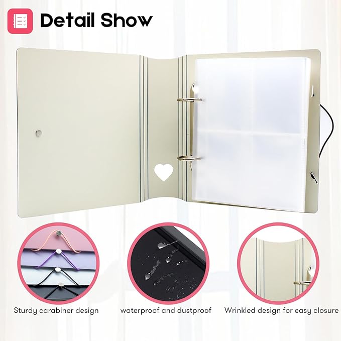 200 Pockets Photo Album for Fujifilm Instax Mini 11 12 9 8+ 8 7+ LiPlay Film, Photocard Binder for Polaroid SnapTouch PIC-300 Z2300 Photo Printer, 2x3 Photo Book for Kpop Card (Black)