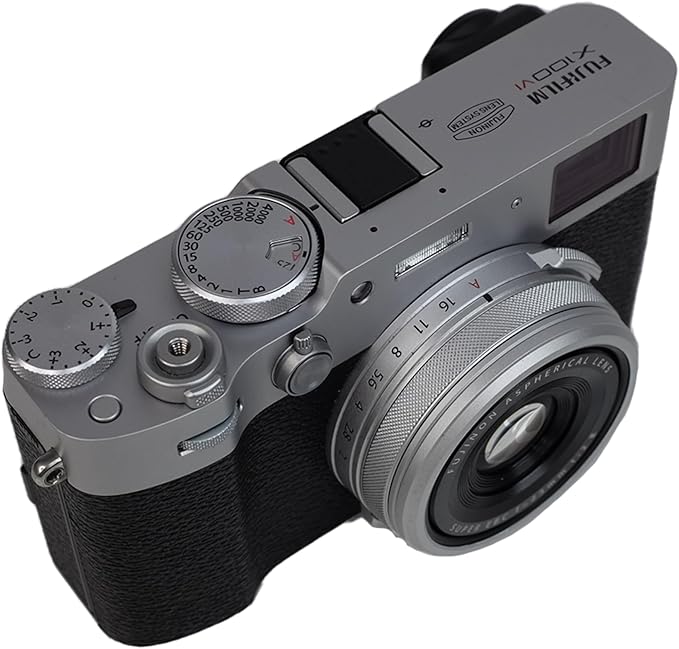 Foto&Tech Metal Hot Shoe Cover Cap Protector Compatible with Fujifilm X100V Camera (Black or Silver) (Black Hot Shoe Cover)