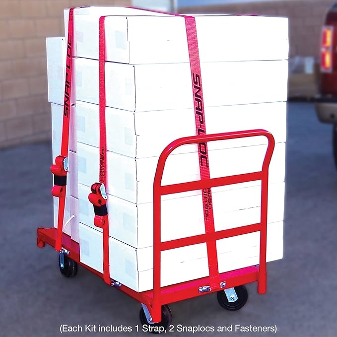 SNAPLOCS CART Strap Anchor KIT with 2" x16' CAM for Platform Trucks