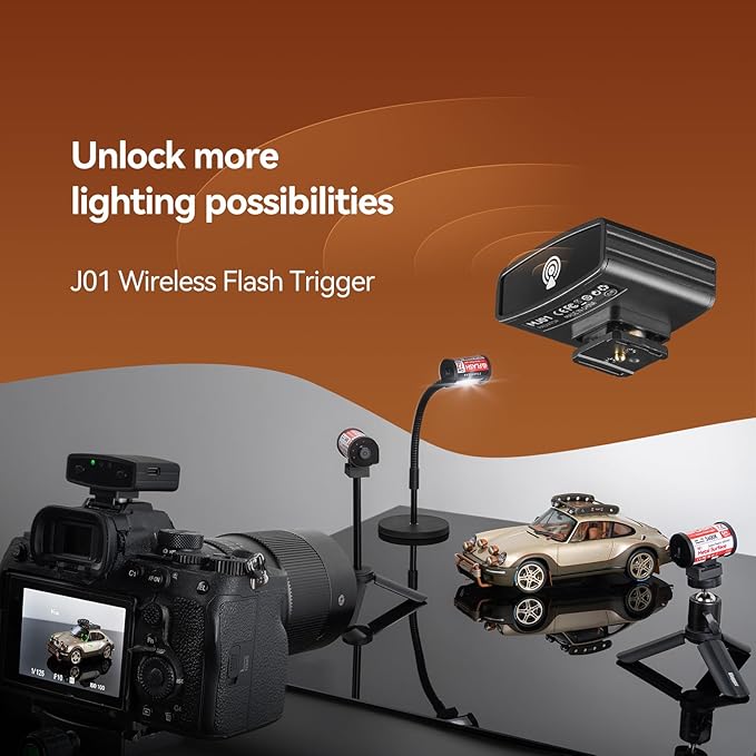 TTARTISAN M01 On-Camera Flash, Mini Flash Speedlite for Hot Shoe Camera, Lightweight Xenon Flash Light with 4 Power Level GN12 5600K±200K Compact Retro Camera (1)