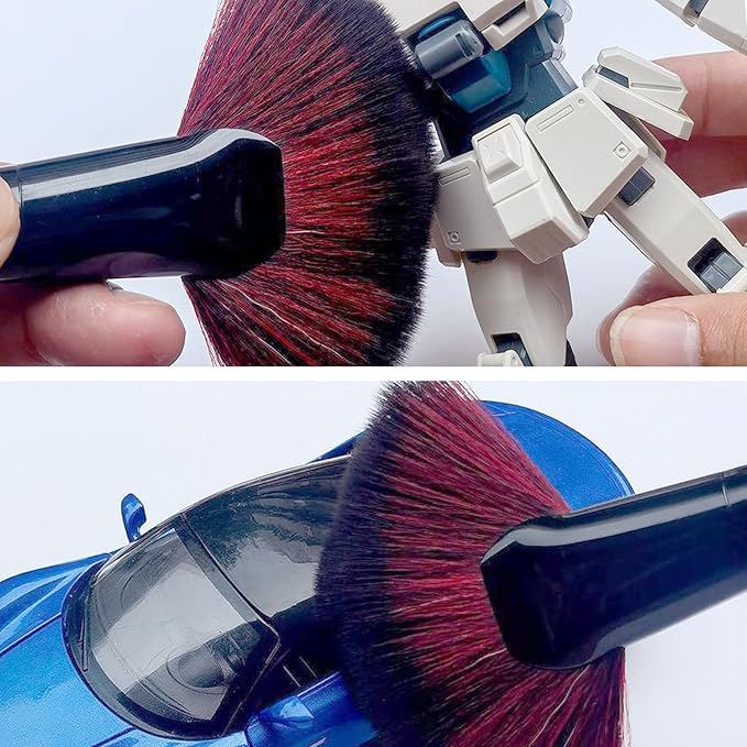 6.88 Inch / 17.5 cm Anti Static Cleaning Brush - Flat Edge Soft Polyester Bristles for Delicate Models, Figurines & Electronics