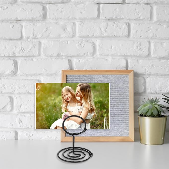 Ptwola 24 Pcs Table Number Holder Tall Table Sign Stands Place Card Holders Simple Picture Photo Name Menu Clips for Weddings Birthday Christmas Halloween Party Office Memo Notes Reception Restaurants