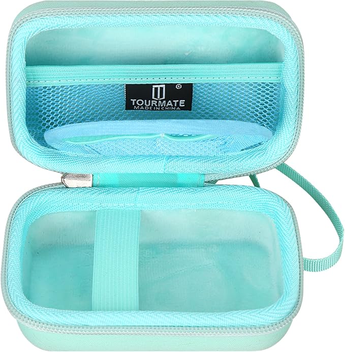 Hard Storage Case for CAMKORY/VAHOIALD/QONGUDS/Canon PowerShot 180 190/Sony DSCW800 830 Digital Camera Case Only (Cyan)