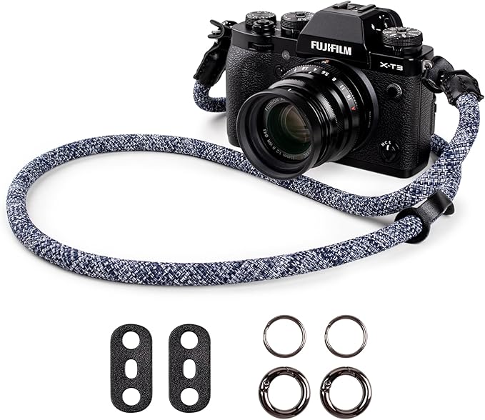VOVMOEYA Camera Strap Rope,Camera Neck Strap Shoulder Strap for Fujifilm X100VI X100V XS20 XT5 for A6000 A6100 A6400 A6700 A7IV for Canon EOS R6 R10 for Nikon D850 D5600 D7500