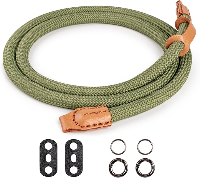 VOVMOEYA Camera Strap Rope,Camera Neck Strap Shoulder Strap for Fujifilm X100VI X100V XS20 XT5 for A6000 A6100 A6400 A6700 A7IV for Canon EOS R6 R10 for Nikon D850 D5600 D7500 - Green