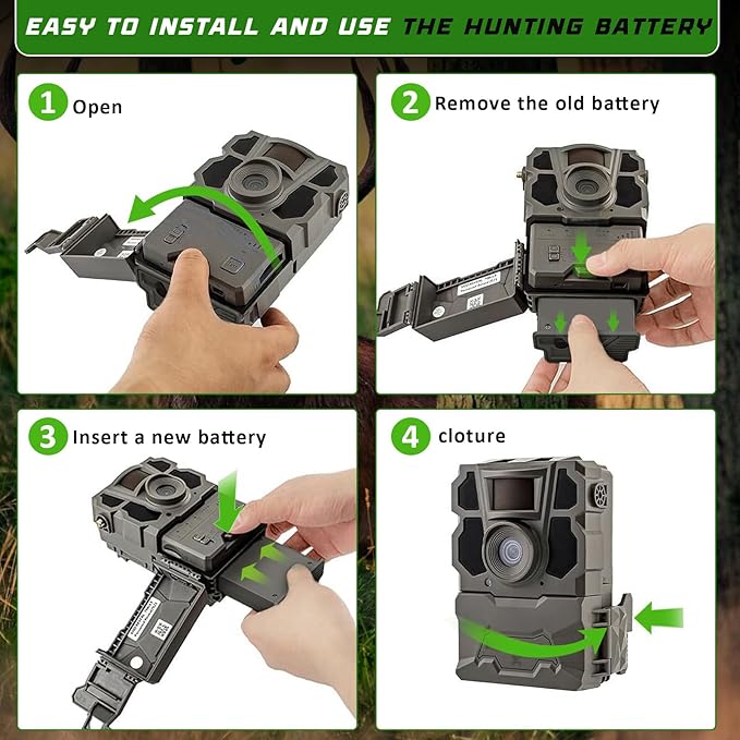 (Pack of 2) 7000mAh Rechargeable Lipo Lithium Battery Trail & Game Camera Battery Compatible with Tactacam Pack Reveal Hunting Camera X, X Pro, Pro 3.0, X Gen 2.0, X Gen 3.0, XB, SK - 7.4V 51.8WH