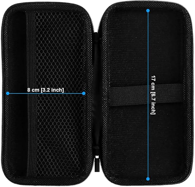iMangoo Travel Essentials Electronics Organizer Charger Case Portable Dual Zipper Shockproof Pouch Tech Purse Cord Cable Pouches Power Bank Storage Accessories Bag for Women Men,6.5x3.2x1 Red