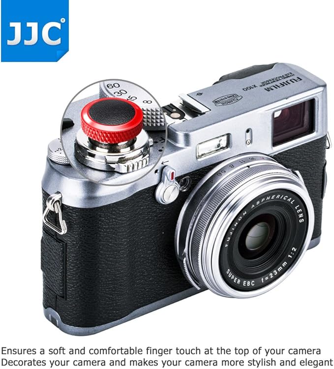Soft Shutter Release Button Cap for Fuji Fujifilm X-T30 III X Half X-M5 X-E5 X100VI XT5 X-T30 II XT30 XT3 X100F X-Pro2 X-Pro1 XT2 XE3 X-E2S X-T20 X100T GFX100RF RX10 IV III II,RX1RII,RX1R,RX1/ R Black