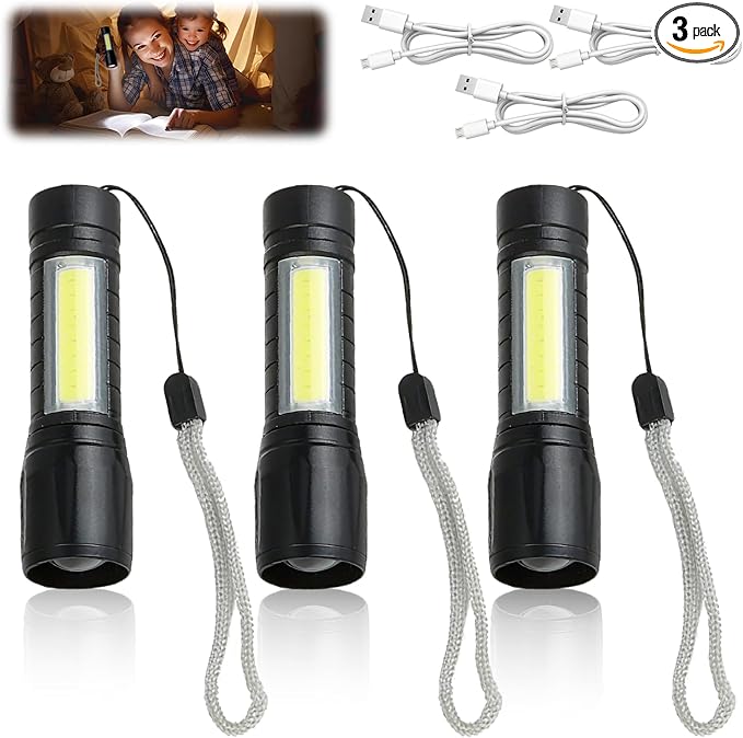 3PCS Mini Flashlight, Small LED Flashlight – High Lumens Pocket-Sized Torch, Portable Pen Light Design for Camping,Bright & Durable, Ideal for Outdoor Enthusiasts & Daily Use